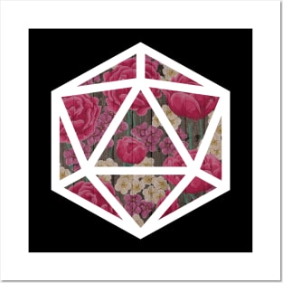 D20 Decal Badge - Roses Posters and Art